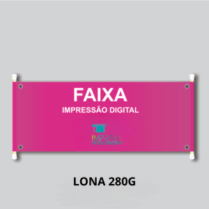 FAIXA M2 - LONA 280G Lona 280g m2 4X0   