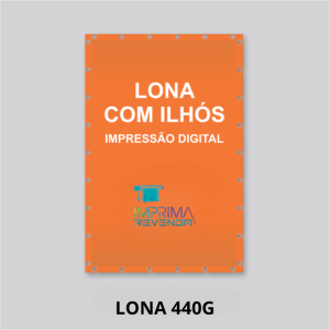 LONA COM ILHÓS - M2 - LONA 440G Lona 440g m2    