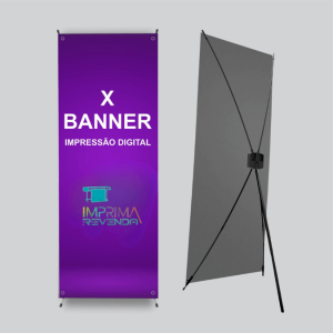 X-Banner 60 x 160 cm (com a Lona impressa)      